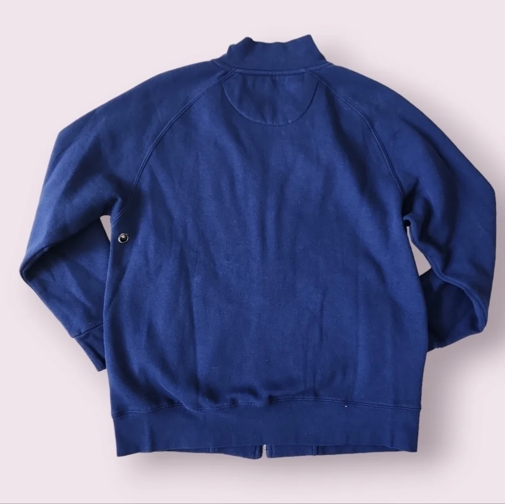 Members Only | EUC Blue Basic Fleece Full Zip Jacket Size Men's L‎
